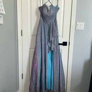 Blue sparkly dress